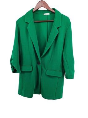 🦋 Hotouch Green Women's Single-Button Blazer, Size M